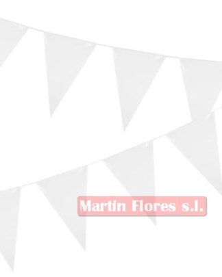 Banderín triángulos blancos