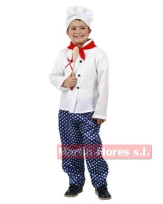 Disfraz cocinero niño pantalón azul