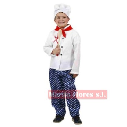 Disfraz cocinero niño pantalón azul