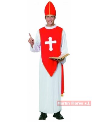 Disfraz obispo rojo