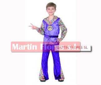 Disfraz hippie morado especial