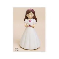 Muñeca tarta comunión niña melena