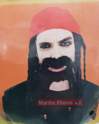 Peluca pañuelo pirata con perilla
