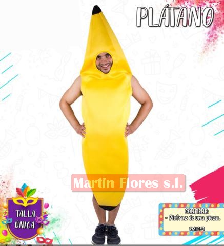 Disfraz Platano amarillo