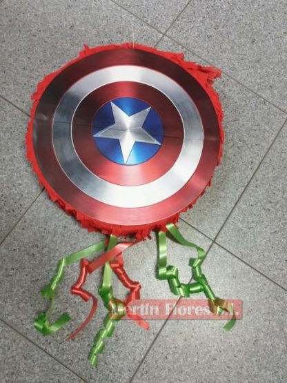 Piñata 3d capitán américa escudo