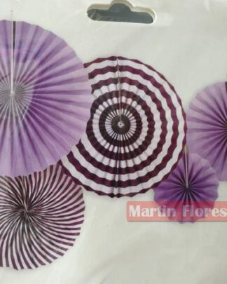 Abanicos paipai papel morado