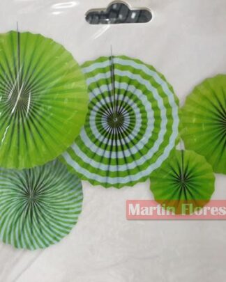 Abanicos paipai papel verde