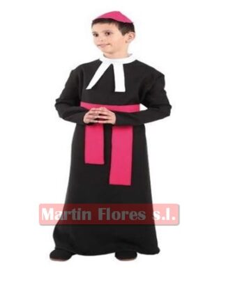 Disfraz cura u obispo niño