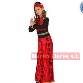 Disfraz china roja tubo