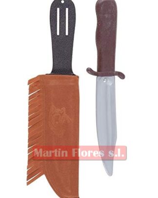 Cuchillo con funda de indio