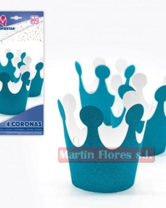 Pack mini corona brillo celeste