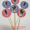 Brocheta decoración 6u avenger