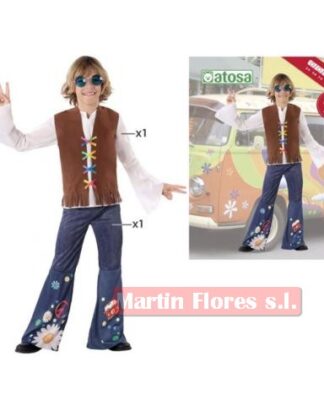 Disfraz hippie chaleco niño