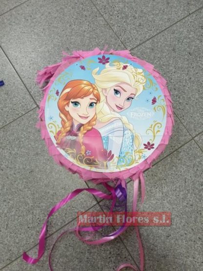 Piñata 3d princesa Frozen redonda