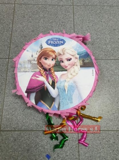 Piñata 3d princesa Frozen redonda