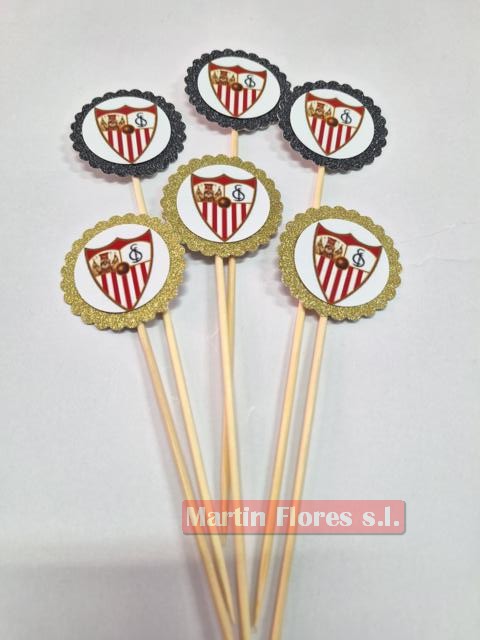 Brocheta decoración 6u deportes fútbol - Imagen 9