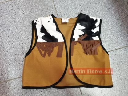 Disfraz chaleco vaquero vaca