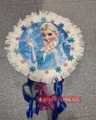 Piñata 3d princesa Frozen redonda
