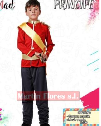 Disfraz príncipe cuento rojo