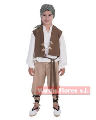 Disfraz infantil campesino,tabernero Mario