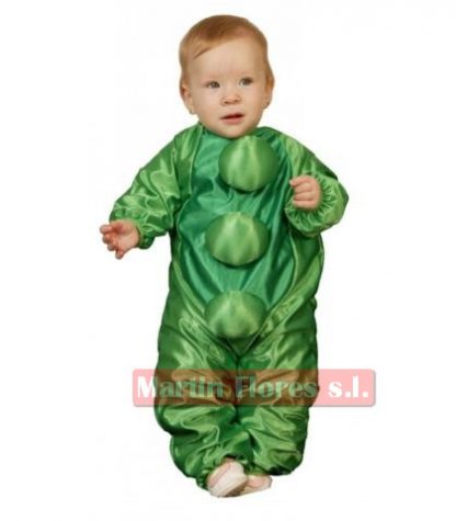 Disfraz guisante verde bebé 6-12