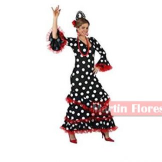 Disfraz flamenca negro niña