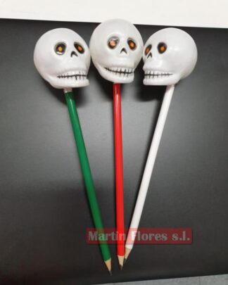 Lápiz cabeza calavera