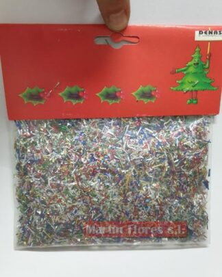 Micro confetti mix plata 30gr