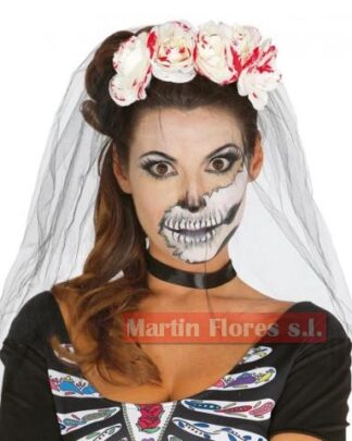 Diadema novia cadaver sangre