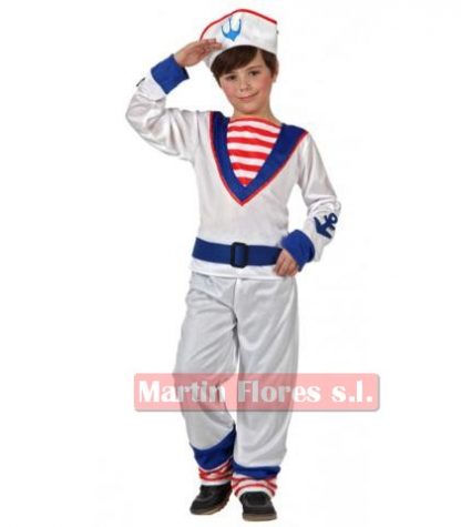 Disfraz marinero cuello rojo