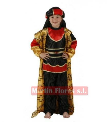 Disfraz árabe beduino rojo y negro