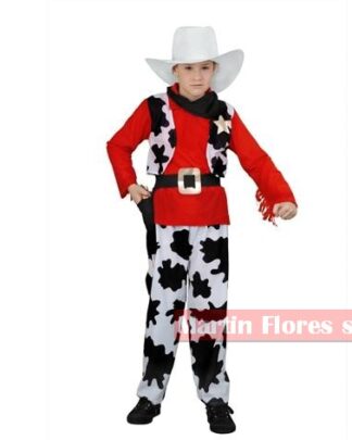 Disfraz vaquero rojo de vaca