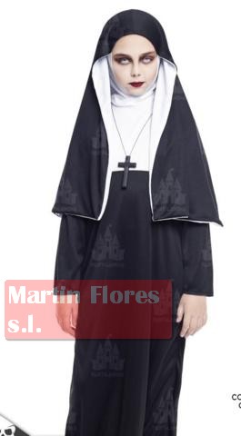 Disfraz monja niña infantil