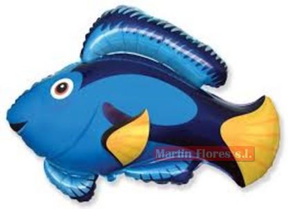 Globo palillo pez azul Dori