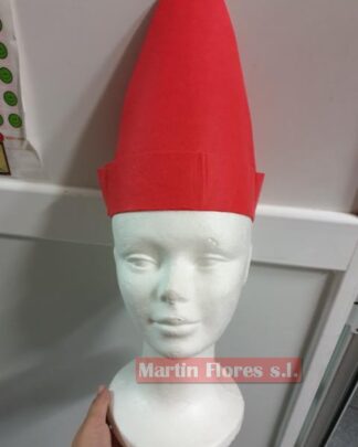 Gorro pitufo nomo bebé rojo