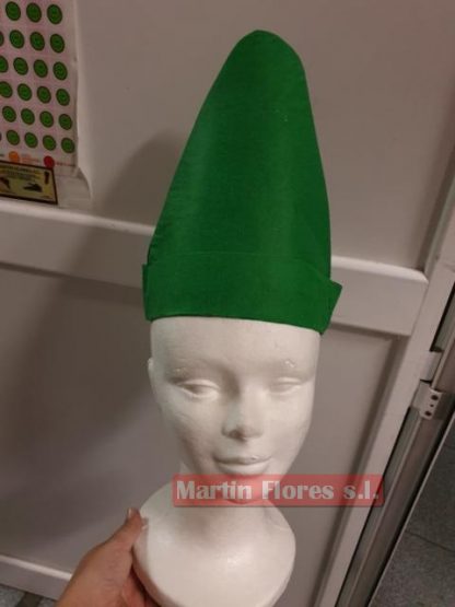 Gorro pitufo nomo bebé verde