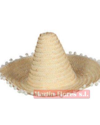 Gorro mejicano crema 33cm