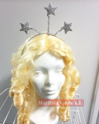 Diadema mini estrella plateada