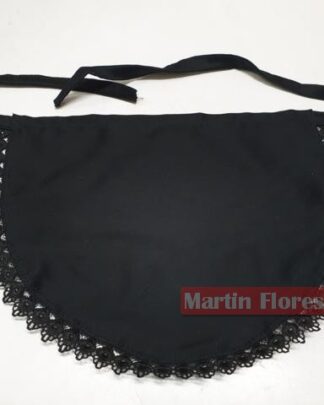 Delantal , mandil negro infantil