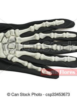 Guante huesos esqueleto 3d