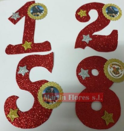 Número decoración tarta Harry Potter