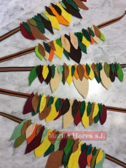 Brazalete, collar hojas indio o africano - Imagen 2