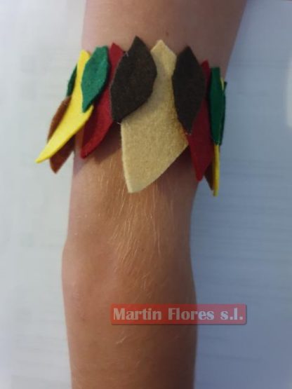 Brazalete, collar hojas indio o africano - Imagen 4