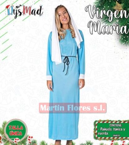 Disfraz virgen celeste