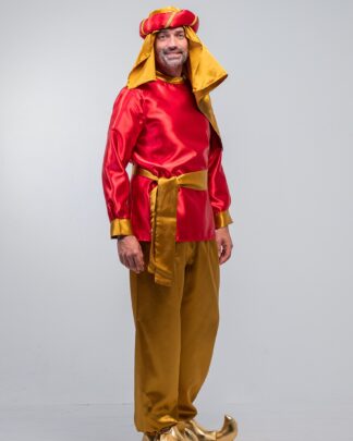 Disfraz paje beduino rojo Adulto