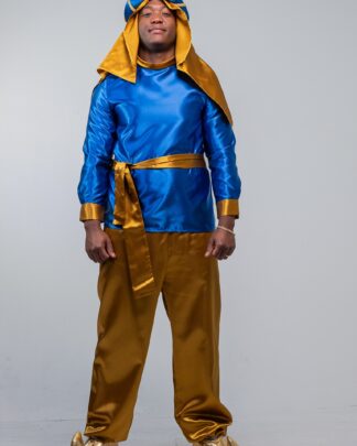 Disfraz paje beduino azul Adulto