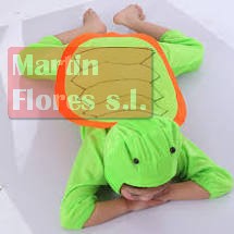 Disfraz tortuga verde infantil