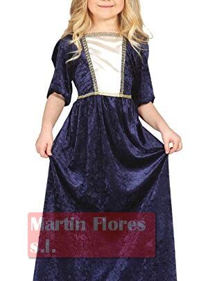 Disfraz dama medieval azul Guir