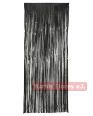 Cortina negra metalizada photocall