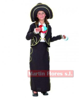 Disfraz mariachi mejicana niña oferta